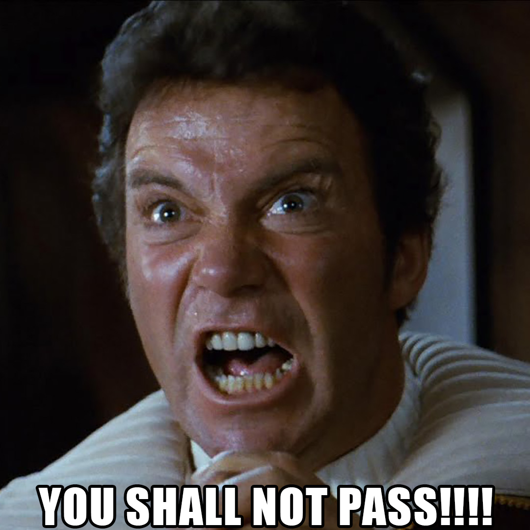 kirk shall not pass